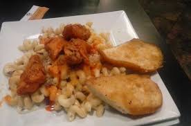 Serve these little snacks when they're still warm from the oven and you will be in mac n cheese heaven! Buffalo Chicken Mac Cheese Picture Of Crafty Rooster Conway Tripadvisor