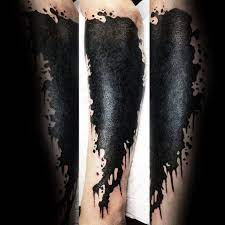 Black Ink Paint Splatter Guys Tattoo Cover Up Ideas On Leg Cover Up Tattoos Cover Up Tattoos For Men Cover Tattoo