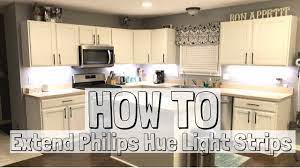 With smart led lighting , you can control your home's lighting through your phone or laptop, or even by your voice, when connected to a smart speaker using use the philips hue bluetooth app to control up to 10 philips hue smart bulbs from inside your home, or add in a hue bridge for more flexibility. Philips Hue Lightstrip Extension Hack For Under Kitchen Cabinet Lighting Youtube