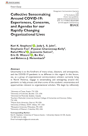 Your account will be updated within 24 hours of a level change or maintaining your level and you. Pdf Collective Sensemaking Around Covid 19 Experiences Concerns And Agendas For Our Rapidly Changing Organizational Lives