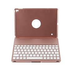 Niceeshop Tm Ipad Pro 9 7 Air 2 Backlit Keyboard Case Abs Stand Smart Cover With Led 7 Colors Backlits Bluetooth Key Ipad Mini Cases Rose Gold Ipad Smart Case