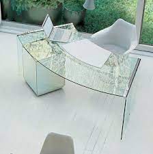 Protective cap included for each. Glass Writing Desk Wonderful Ideas Office Furniture Design Glass Desk Beautiful Office Spaces
