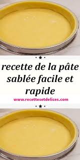 Recette De La Pate Sablee Facile Et Rapide Recette Pate Sablee Facile Pate Sablee Facile Recette Pate Sablee