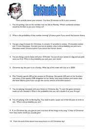 Take the quiz, and find out! Ks3 Maths Christmas Quiz Worksheet Teaching Resources