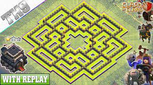 Base war terkuat th 11 2019 anti tiga bintang th 12 bersama 7. New Best Th9 Base 2019 With Replay Anti 3 2 Star Th9 Trophy Base With Copy Link Clash Of Clans Youtube