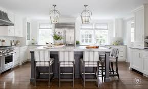 Amazon's choice for kitchen island with seating. Black Kitchen Island With Gray Stripe Counter Stools Transitional Kitchen