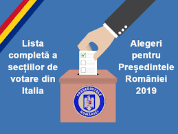 Lista completă pentru alegerile europarlamentare 2019. Lista Cu Cele 142 De SecÈii De Votare Din Italia La Alegerile Pentru PreÈedintele Romaniei Din Noiembrie 2019