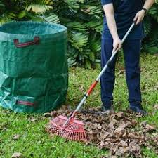 Amazon Com Garden Rake 38 56 Leaf Rake With 72 Gal Reusable Garden Waste Bag Adjustable Rake A Garden Waste Bags Outdoor Tools Garden Rake