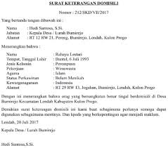 Contoh surat keterangan domisili dari kelurahan desa dan rt. Contoh Surat Keterangan Domisili Yang Baik Terbaru 2021