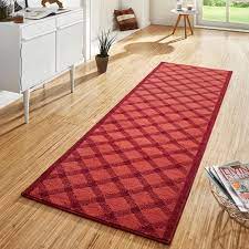 7% coupon wird an der kasse zugeordnet. Design Velours Teppichlaufer Brucke Grand Rot Teppich Boss