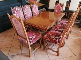 nehézkes Elcsen Pebish 1940 es évek étkezőasztal és székek -  theinsidervi.com