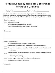 How to use draft in a sentence. Persuasive Essay Revising Conference For Rough Draft 1 Author S Name Reviewer S Name Use The Checklists Below To Revise Ppt Download