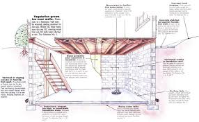 Solving Basement Water Problems Do It Yourself Mother Earth News Floor Drains Basement Design Basement Flooring