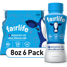 Source of 9 essential nutrients. Fairlife Milk 2 Reduced Fat Bottles 8 Fl Oz 6 Pack Hot Cocoa Fairplay Foods