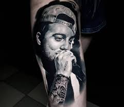 It was only right to honor him with this outline from his album cover. Mac Miller Tattoo By Marek Hali Post 28538 Mac Miller Tattoos Mac Miller Portrait Tattoo