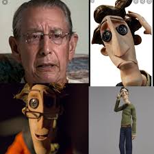 Coraline with her real parents vs Coraline with her other parents.