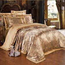 Check spelling or type a new query. Gold Jacquard Silk Comforter Duvet Cover King Queen 4pcs Luxury Satin Bed Sheet Linen Bedclothes Bedding Set Hom Luxury Bedding Luxury Bedding Set Bedding Sets