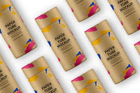 Download Tileable Paper Tube Mockup Mockup Daddy