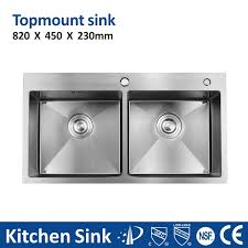 Find porcelain kitchen sinks at lowe's today. China Modern Accessories Topmount Large 304 Double Bowl Basin Sinks Stainless Steel Kitchen Sink Of Kitchen 8245 China Kitchen Sink Stainless Steel Sink