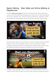 Onlinebettingcodes.uk » betting guide » best live & in play betting sites. Sports Betting Best Odds And Online Betting At Playdoit Com