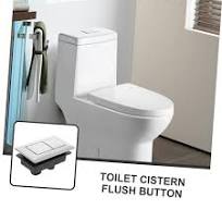 UKCOCO Ensemble De Boutons Poussoirs De Chasse Deau De Toilettes 2 Pièces  Matériau Abs Style Aléatoire Compatible Toilettes À Double Chasse : ...