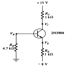 Dimanakah titik q jika rb = 390 kω. Rangkaian Bias Emitter Transistor Emitter Biasing Power Electronic