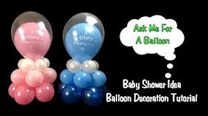 Baby showers have become more commonplace in the united kingdom in recent years and present an opportunity for balloon inspirations was recently asked to create baby shower balloon decorations incorporating big balloons for a baby shower to be held. Baby Shower Balloon Decoration Idea Balloon Centerpiece Tutorial Youtube