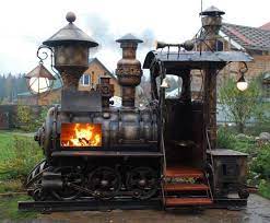 When painting a fire pit, you must use paint made specifically for high heat otherwise your entire fire i think a firepit is better located a distance from a patio, isolated so accidents like that are less likely. B B Q Loco Bbq Pit Stove Wood Stove