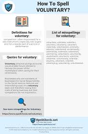 How To Spell Voluntary And How To Misspell It Too Spellcheck Net
