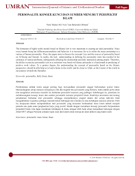 Menunjukkan tingkah laku yang agresif di alam siber. Pdf International Journal Of Islamic And Civilizational Studies Personaliti Konsep Kunci Dan Sumber Menurut Perspektif Islam