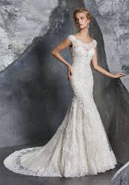 Mori Lee 8219 Keely Cap Sleeve Trumpet Style Bridal Dress Mori Lee Wedding Dress Fit And Flare Wedding Dress Wedding Dress Styles