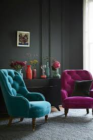 Dark Was With Chaira In Accent Colours Bedroom Charcoal Grey Blue And Pink Dark Living Rooms Trendy Living Rooms Living Room Grey