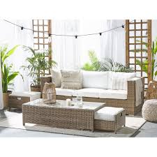 Die flechtmöbel aus rattan tun kleinen räumen gut und passen auch in großzügig geschnittene wohnräume. 3 Sitzer Lounge Set Canandaigua Aus Rattan Moebel Preisverglechsportal Ladendirekt De