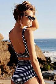 Iyasson Vintage Plaid High Waisted Fit Bikini Sets Gingham Bikini Swimsuits High Waisted High Waisted Bikini