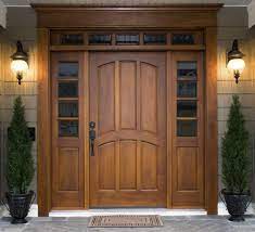 Here is another exceptionally crafted main door that can revive a traditional charm in modern homes. Solid Front Door Main Door Design Beautiful Front Doors Wooden Front Doors