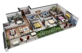 3 Bedroom Apartment House Plans