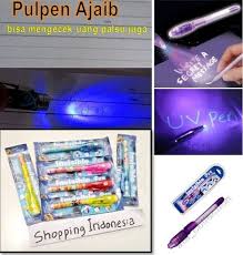 Pulpen Ajaib Bisa Tulisan Rahasia Sinar Uv Utk Cek Uang Palsu Di Lapak Shopping Indonesia Bukalapak