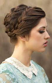 20 Easy Updo Hairstyles For Medium Hair Pretty Designs Hair Styles Medium Hair Styles Braided Hairstyles Updo