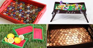 Decorative serving trays work double duty as design accents. 25 Awesome Diy Serving Tray Ideas Upcycle You Old Trays