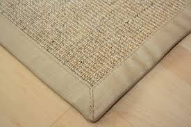 Sisal teppich nach maß in vielen farben. Sisal Teppich Manaus Natur Meliert Mit Stoffbordure 002