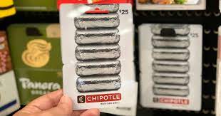 Not redeemable for cash except as required by law; 25 Chipotle Gift Card Only 22 50 At Target In Store Online Hip2save