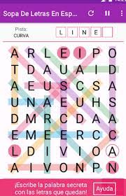 Sopa De Letras Para Jugar Para Adultos Juego Android Sopa De Letras Letras De Animales Letras