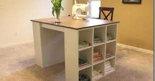 Made It On Monday Craft Room Desk Craft Table Diy Bookshelves Diy