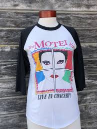 How To Cut The Neck Out Of A T Shirt 80s Vintage The Motels All Four One Tour 82 Live In Concert Etsy Vintage Outfits Concert Tshirts Baseball Tee Shirts