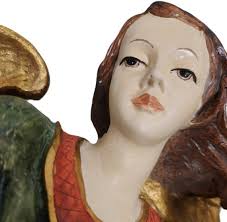 Vintage Handpainted Angel Gold Wing Candle Holder Wall Decor