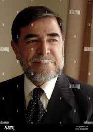 26th May 2004 Dr Mohammed Haider Reza, Deputy Minister of Foreign Affairs,  in his office in Kabul, Afghanistan Stock Photo