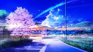 Like a normal wallpaper, an animated wallpaper serves as the background on your desktop, which is visible to you only when your workspace is empty, i.e. Sakura Blossom Shooting Star Fantasy Wallpaper Resolution 1920x1080 Id 1215346 Wallha Com