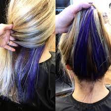 Purple Peekaboo Hair Purple Peekaboo Hair Peekaboo Hair Hair Color 2017