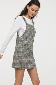 Checked Overall Dress Yellow Checked Ladies H M Us 1 Overall Dress Sun Dress Casual Preppy Outfits