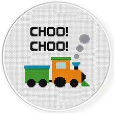 See more ideas about cross stitch, cross stitch patterns, stitch. Choo Train Cross Stitch Pattern Daily Cross Stitch